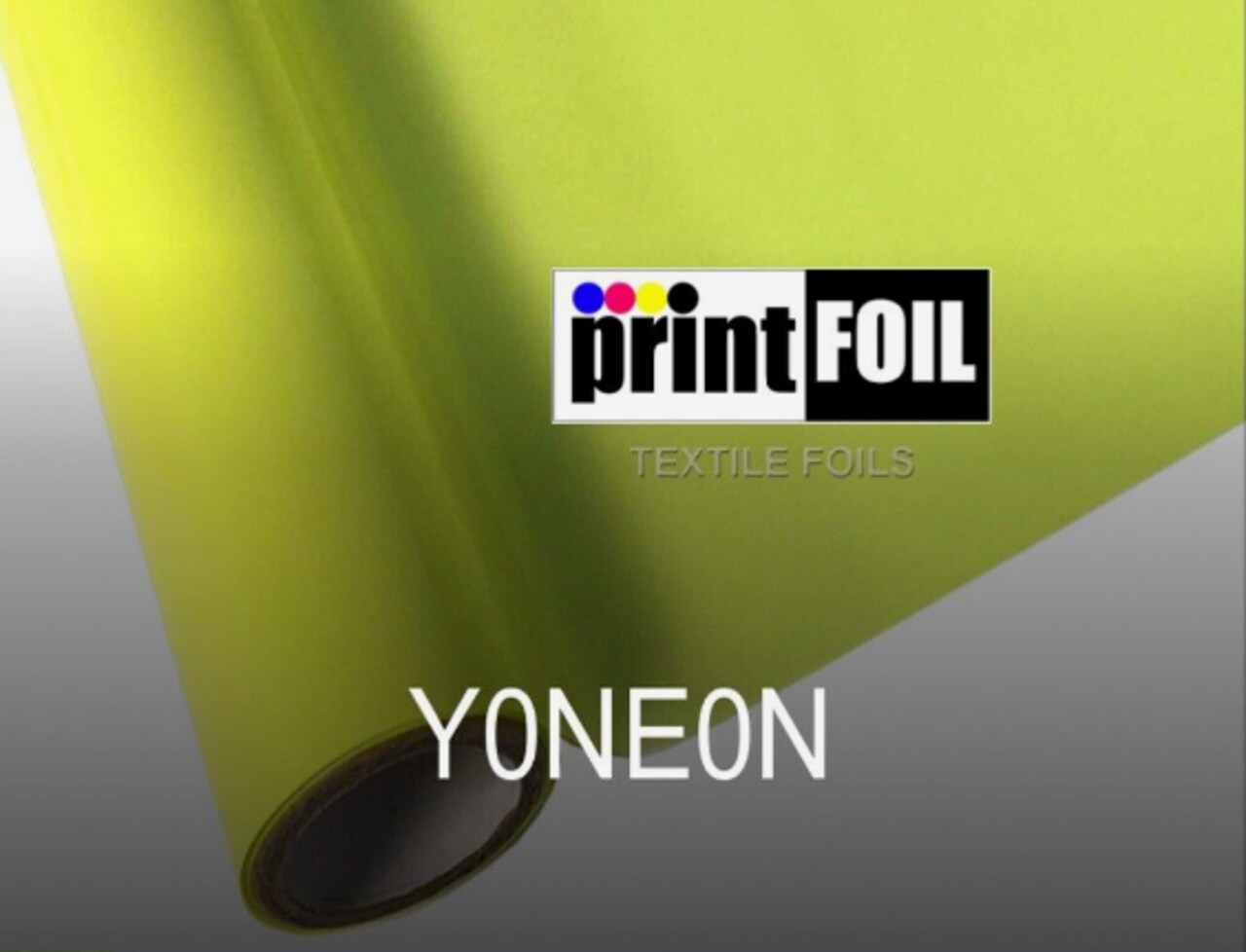 PrintFOIL Metallic Foil Heat Transfer Neon Yellow Iron On 12" X 25ft for HTV Vinyl for DIY Tshirt,Bags,Garments